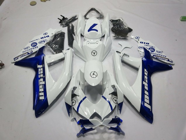 Venta Carenados Moto Suzuki GSXR 600 / GSXR 750 2008-2010 - Blanco Azul Jordan