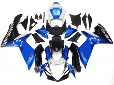 Venta Carenados Moto Suzuki GSXR 600 / GSXR 750 2011-2024 - Azul Estilo Rojo Estrella