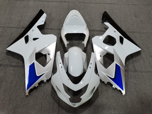 Venta Kits Carenado Moto Suzuki GSXR 600 / GSXR 750 2004-2005 - Blanco Azul Negro