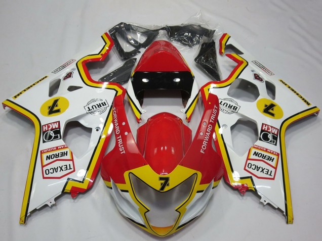 Venta Carenados Moto Suzuki GSXR 600 / GSXR 750 2004-2005 - Blanco Rojo Amarillo