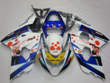 Venta Carenados Moto Suzuki GSXR 600 / GSXR 750 2004-2005 - Blanco Azul Rojo Amarillo Negro Dark Dog