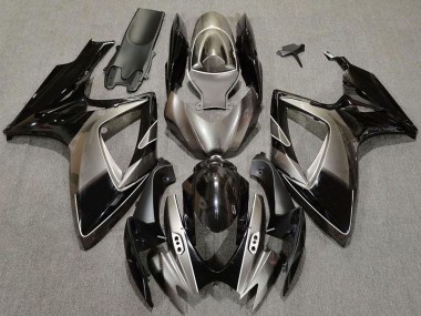 Venta Carenados Moto Suzuki GSXR 600 / GSXR 750 2006-2007 - Plata Oscuro Negro Brillante