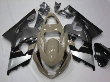 Venta Carenados Moto Suzuki GSXR 600 / GSXR 750 2004-2005 - Bronceado del Desierto Plata Negro