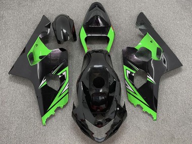 Venta Carenados Moto Suzuki GSXR 600 / GSXR 750 2004-2005 - Negro Brillante Verde