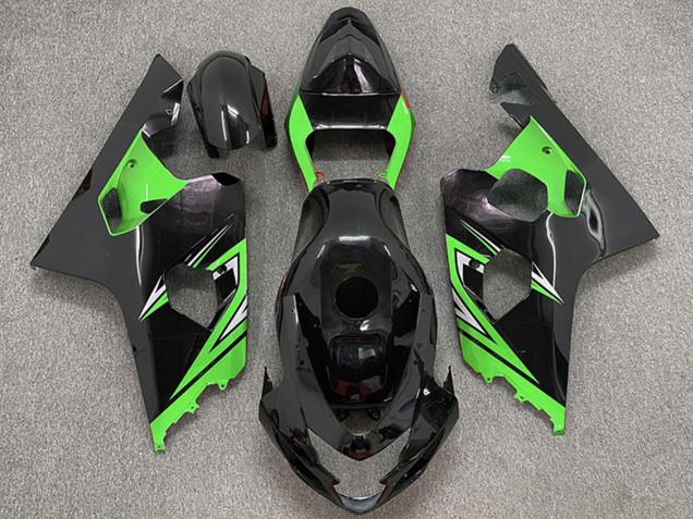 Venta Carenados Moto Suzuki GSXR 600 / GSXR 750 2004-2005 - Negro Brillante Verde