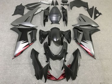 Venta Carenados Moto Suzuki GSXR 600 / GSXR 750 2011-2024 - Gris Plata Negro Brillante