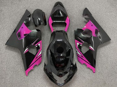 Venta Carenados Moto Suzuki GSXR 600 / GSXR 750 2004-2005 - Negro Brillante Rosa