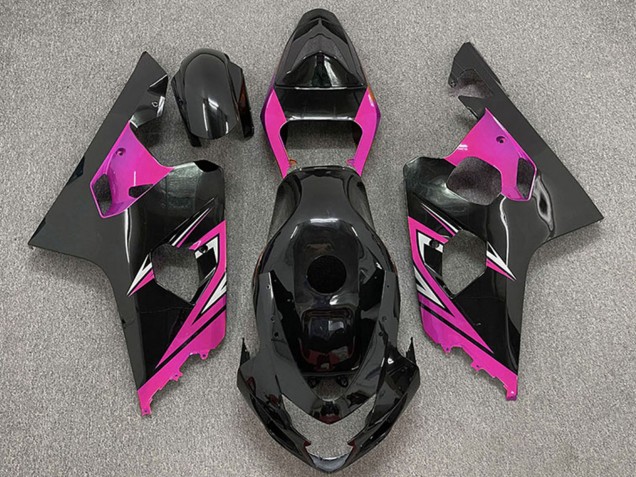 Venta Carenados Moto Suzuki GSXR 600 / GSXR 750 2004-2005 - Negro Brillante Rosa