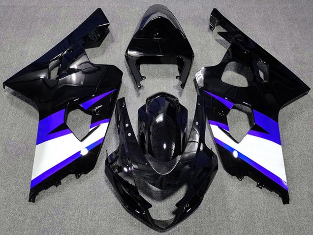 Venta Carenados Moto Suzuki GSXR 600 / GSXR 750 2004-2005 - Negro Brillante Azul Blanco