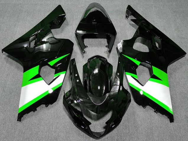Venta Carenados Moto Suzuki GSXR 600 / GSXR 750 2004-2005 - Negro Brillante Verde Blanco