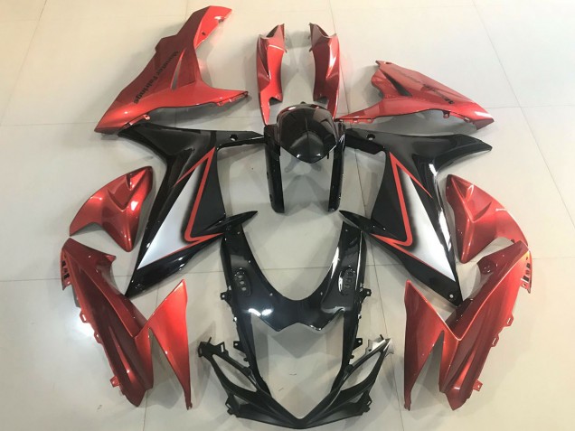 Venta Carenados Moto Suzuki GSXR 600 / GSXR 750 2011-2024 - Naranja Plata Negro Brillante