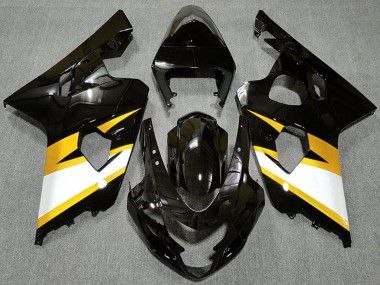 Venta Carenados Moto Suzuki GSXR 600 / GSXR 750 2004-2005 - Negro Brillante Amarillo Blanco