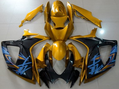Venta Carenados Moto Suzuki GSXR 600 / GSXR 750 2006-2007 - Oro Negro Azul
