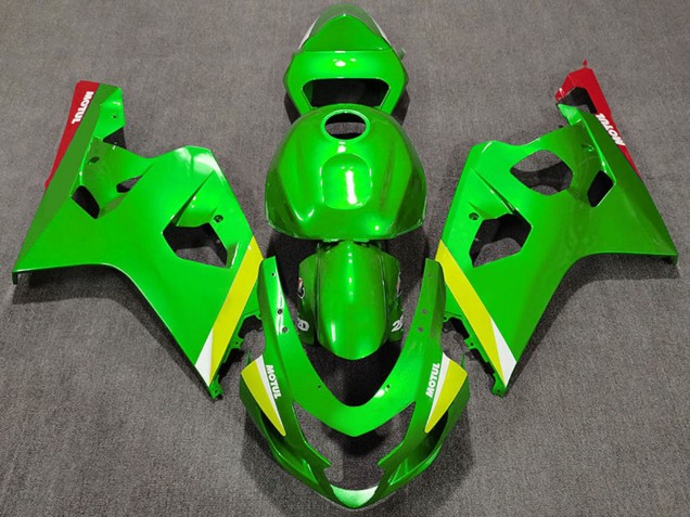 Venta Carenados Moto Suzuki GSXR 600 / GSXR 750 2004-2005 - Verde Amarillo Blanco