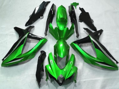 Venta Carenados Moto Suzuki GSXR 600 / GSXR 750 2008-2010 - Verde Plata Negro Brillante
