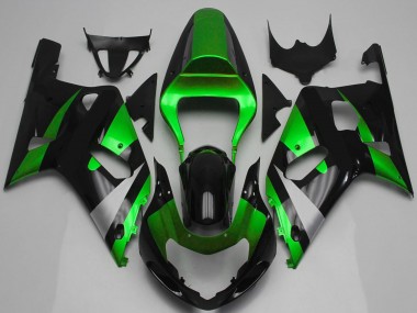 Venta Carenado Moto Suzuki GSXR 600 / GSXR 750 2001-2003 - Verde Plata Negro Brillante