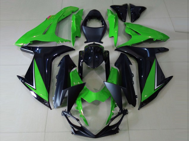 Venta Carenados Moto Suzuki GSXR 600 / GSXR 750 2011-2024 - Verde Negro Brillante Negro Mate