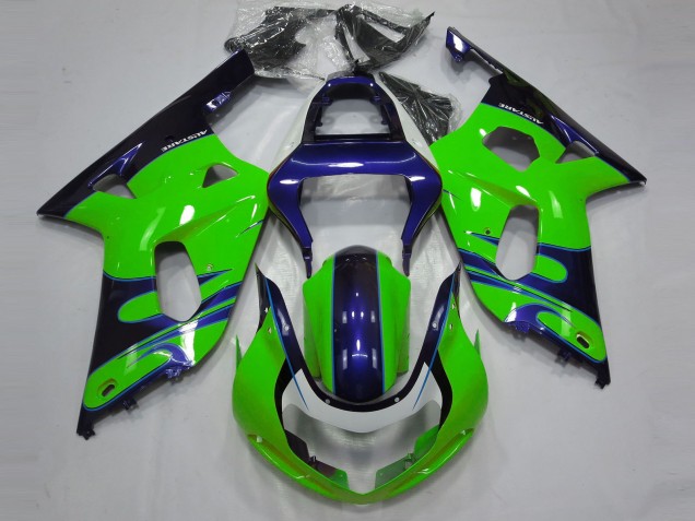 Venta Carenados Moto Suzuki GSXR 600 / GSXR 750 2001-2003 - Verde Azul Negro