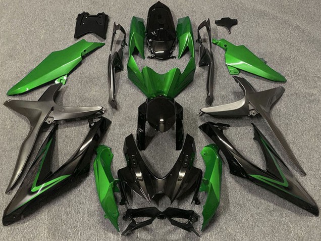 Venta Carenados Moto Suzuki GSXR 600 / GSXR 750 2008-2010 - Verde Gris Negro Brillante