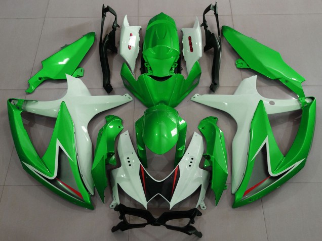 Venta Carenados Moto Suzuki GSXR 600 / GSXR 750 2008-2010 - Blanco Verde Negro Rojo