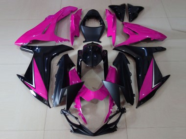 Venta Carenados Moto Suzuki GSXR 600 / GSXR 750 2011-2024 - Rosa Negro Brillante Negro Mate