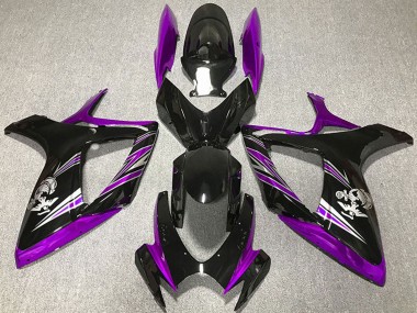 Venta Carenado Moto Suzuki GSXR 600 / GSXR 750 2006-2007 - Púrpura Negro Brillante