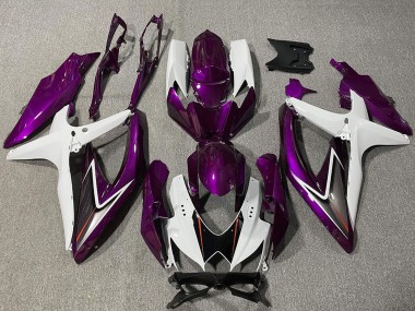 Venta Carenado Moto Suzuki GSXR 600 / GSXR 750 2008-2010 - Blanco Púrpura Negro