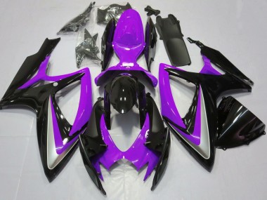 Venta Carenados Moto Suzuki GSXR 600 / GSXR 750 2006-2007 - Púrpura Negro Brillante