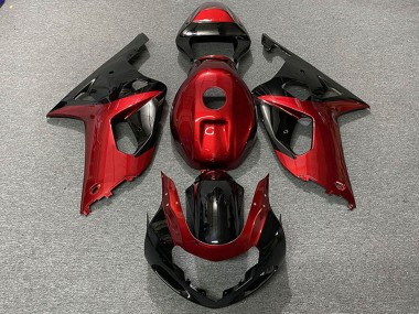 Venta Carenados Moto Suzuki GSXR 600 / GSXR 750 2001-2003 - Rojo Negro Brillante