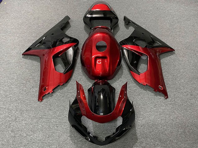 Venta Carenados Moto Suzuki GSXR 600 / GSXR 750 2001-2003 - Rojo Negro Brillante
