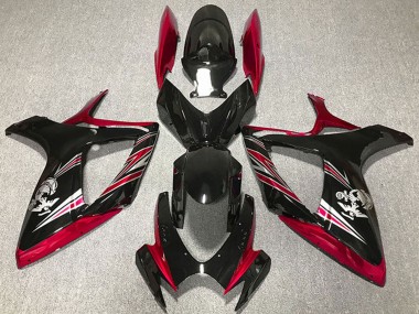 Venta Carenado Moto Suzuki GSXR 600 / GSXR 750 2006-2007 - Rojo Negro Brillante