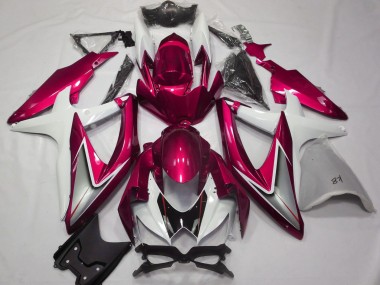 Venta Carenados Moto Suzuki GSXR 600 / GSXR 750 2008-2010 - Blanco Rojo Plata Negro