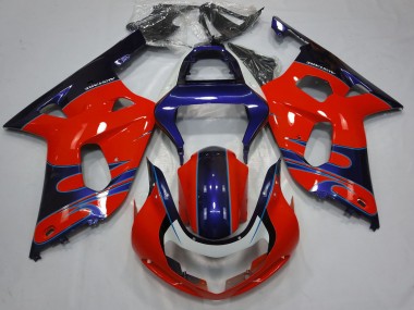 Venta Carenados Moto Suzuki GSXR 600 / GSXR 750 2001-2003 - Rojo Azul Negro Brillante