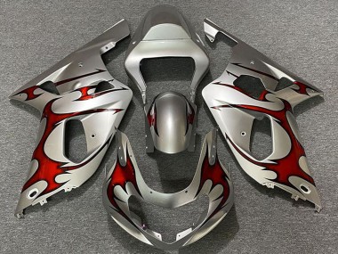 Venta Carenados Moto Suzuki GSXR 600 / GSXR 750 2001-2003 - Plata Rojo