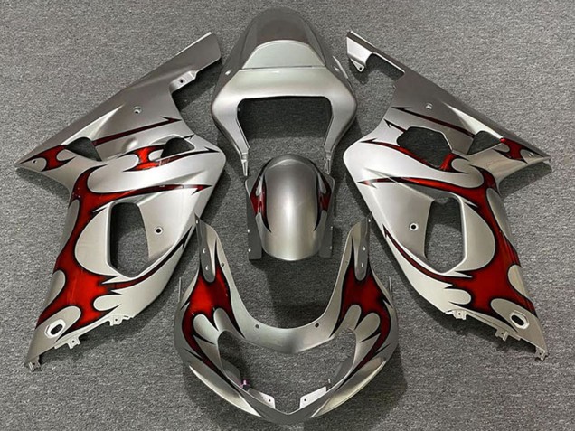 Venta Carenados Moto Suzuki GSXR 600 / GSXR 750 2001-2003 - Plata Rojo