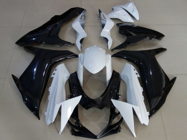 Venta Carenados Moto Suzuki GSXR 600 / GSXR 750 2011-2024 - Blanco Negro Brillante