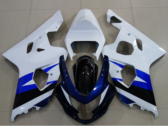 Venta Carenado Moto Suzuki GSXR 600 / GSXR 750 2004-2005 - Blanco Azul Negro Brillante