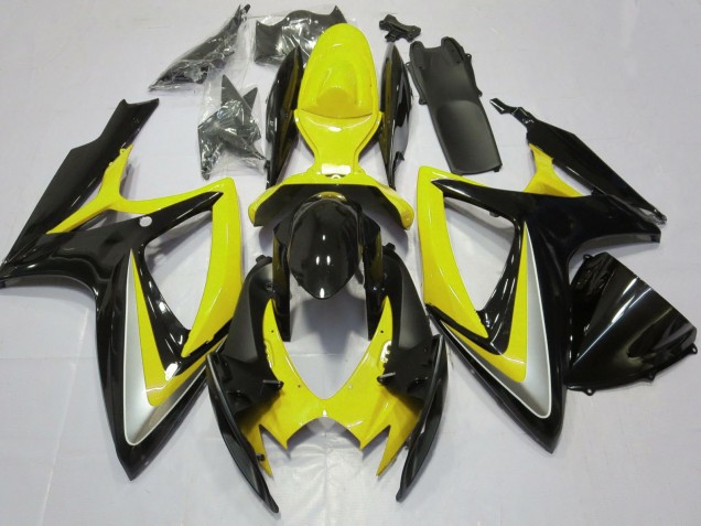 Venta Carenados Moto Suzuki GSXR 600 / GSXR 750 2006-2007 - Amarillo Negro Brillante