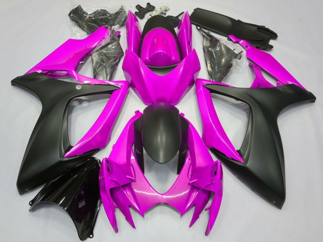 Venta Carenado Moto Suzuki GSXR 600 / GSXR 750 2006-2007 - Rosa Negro Mate