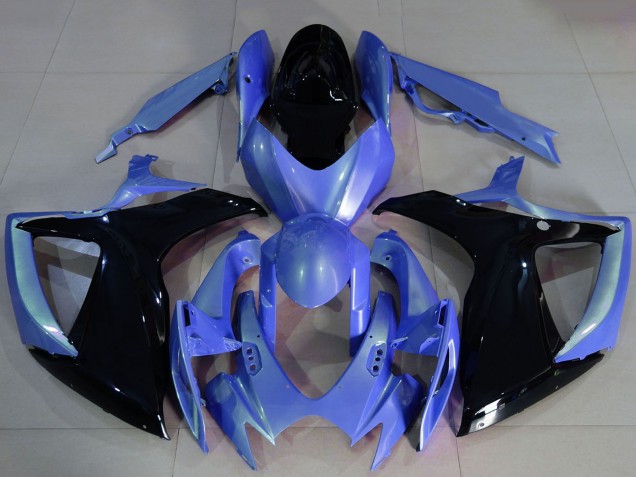 Venta Carenados Moto Suzuki GSXR 600 / GSXR 750 2006-2007 - Azul Claro Negro Brillante