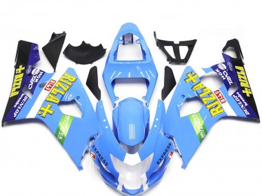 Venta Carenados Moto Suzuki GSXR 600 / GSXR 750 2004-2005 - Azul Claro Verde Amarillo Rizla Estilo