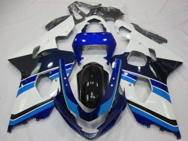 Venta Carenados Moto Suzuki GSXR 600 / GSXR 750 2004-2005 - Blanco Azul Negro Brillante