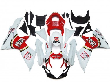 Venta Carenados Moto Suzuki GSXR 600 / GSXR 750 2011-2024 - Blanco Rojo Motul Lucky Strike