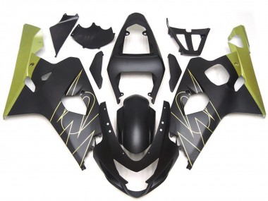 Venta Carenados Moto Suzuki GSXR 600 / GSXR 750 2004-2005 - Negro Mate Oro Corona