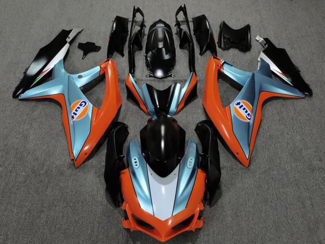Venta Carenados Moto Suzuki GSXR 600 / GSXR 750 2008-2010 - Naranja Azul Negro Gulf