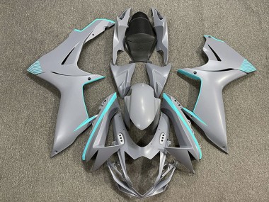 Venta Carenados Moto Suzuki GSXR 600 / GSXR 750 2011-2024 - Nardo Gris Mate Azul Verdoso Accents