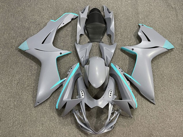 Venta Carenados Moto Suzuki GSXR 600 / GSXR 750 2011-2024 - Nardo Gris Mate Azul Verdoso Accents