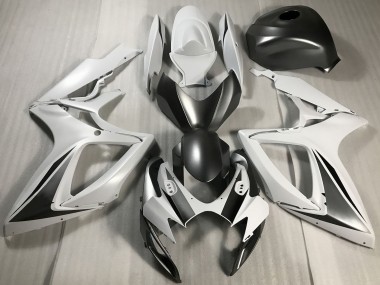 Venta Carenados Moto Suzuki GSXR 600 / GSXR 750 2006-2007 - Blanco Gris Negro Mate