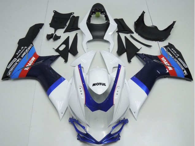 Venta Carenados Moto Suzuki GSXR 600 / GSXR 750 2011-2024 - Blanco Azul Negro Rojo Motul