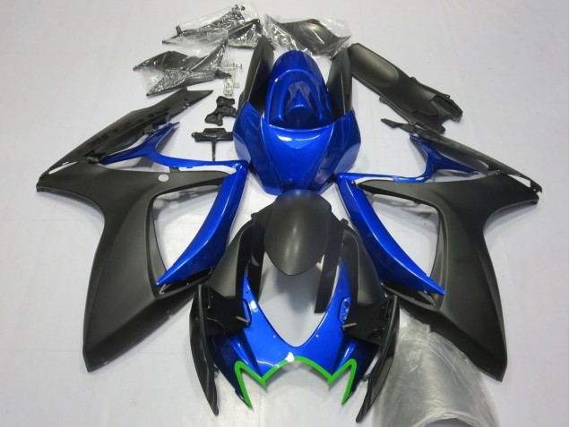 Venta Carenados Moto Suzuki GSXR 600 / GSXR 750 2006-2007 - Azul Negro Mate Verde OEM Estilo